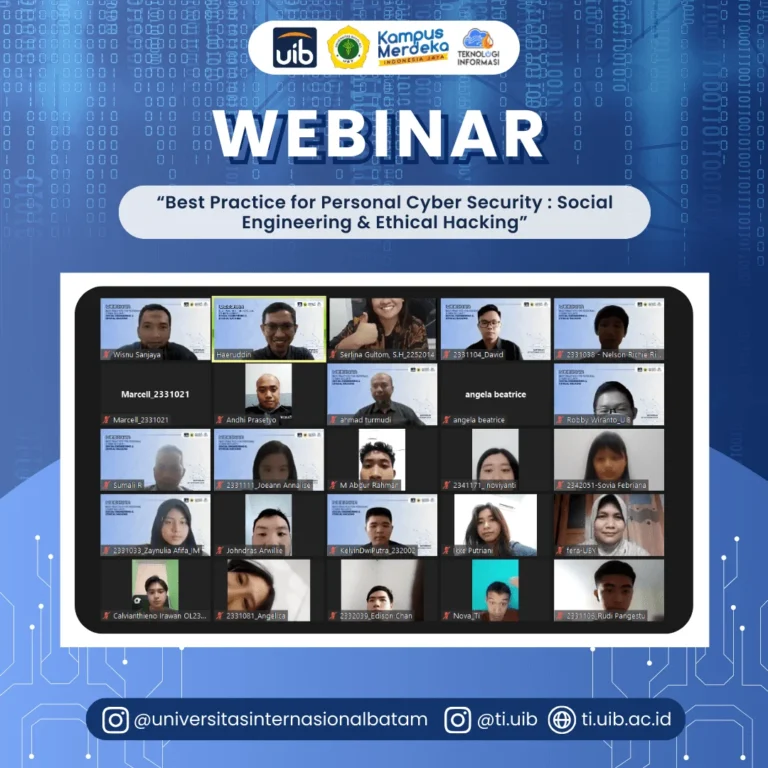 Webinar Best Practice for Personal Cyber Security Social Engineering & Ethical Hacking