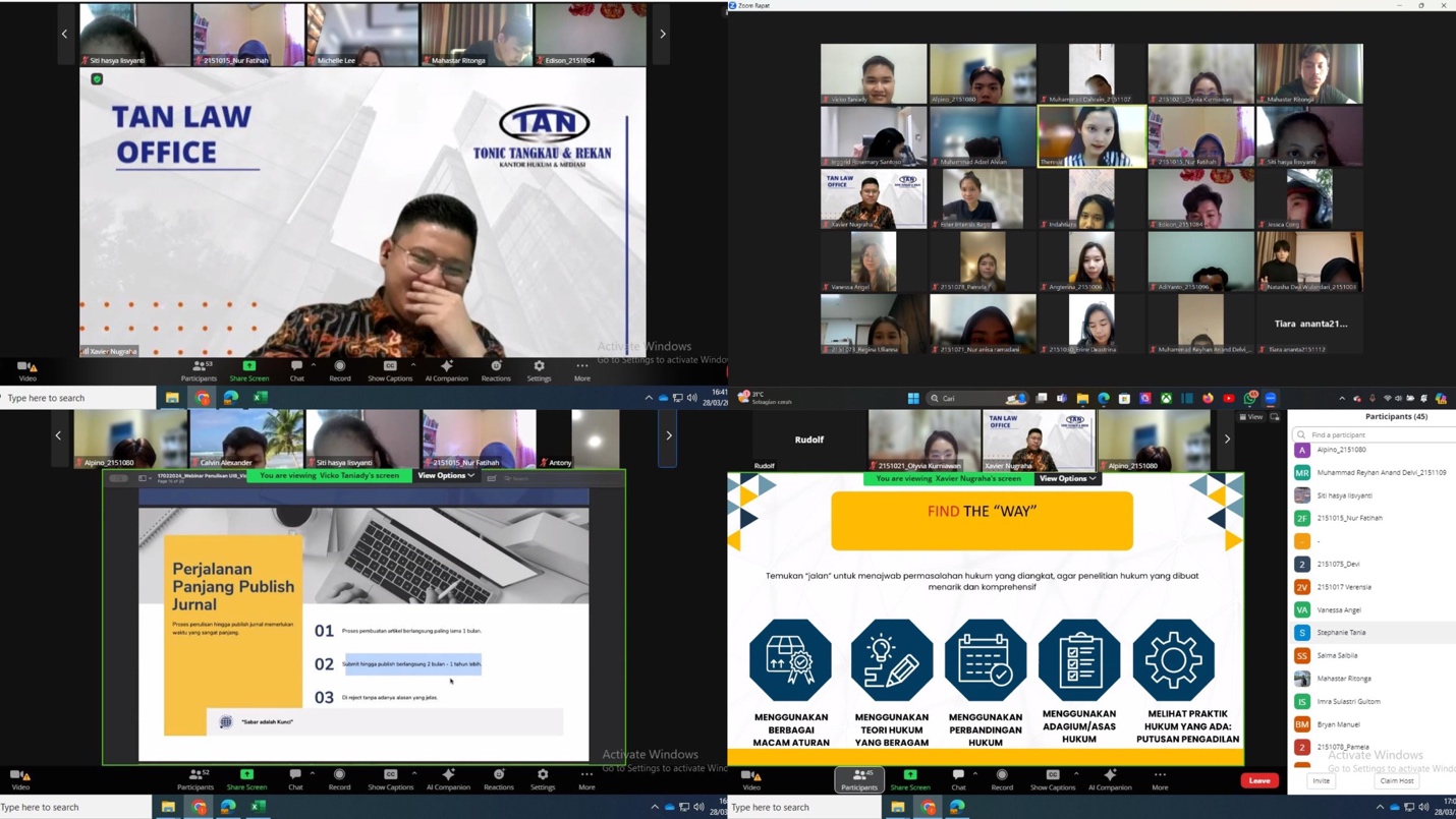 A screenshot of a video conference
Description automatically generated