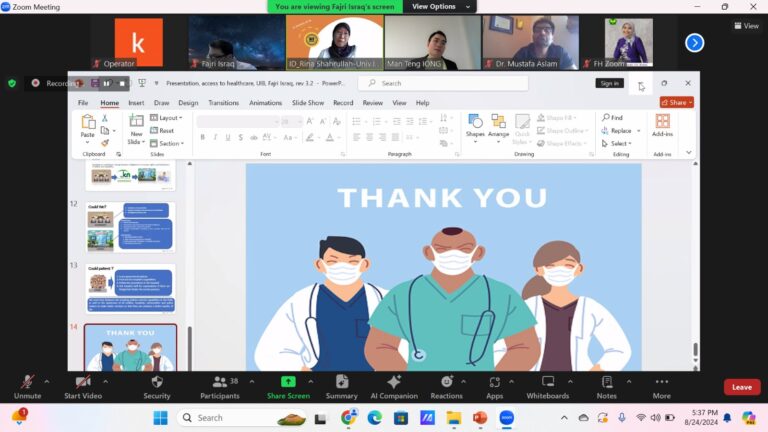ASEAN Studies Centre UIB and Women Working Group held International Webinar on Human Rights and Gender Series 10: “Access to Health Care”