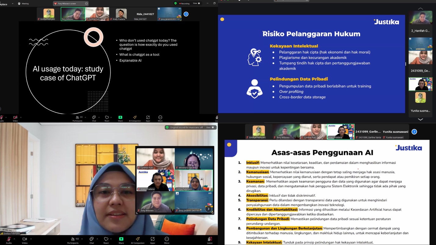 A screenshot of a video call

Description automatically generated