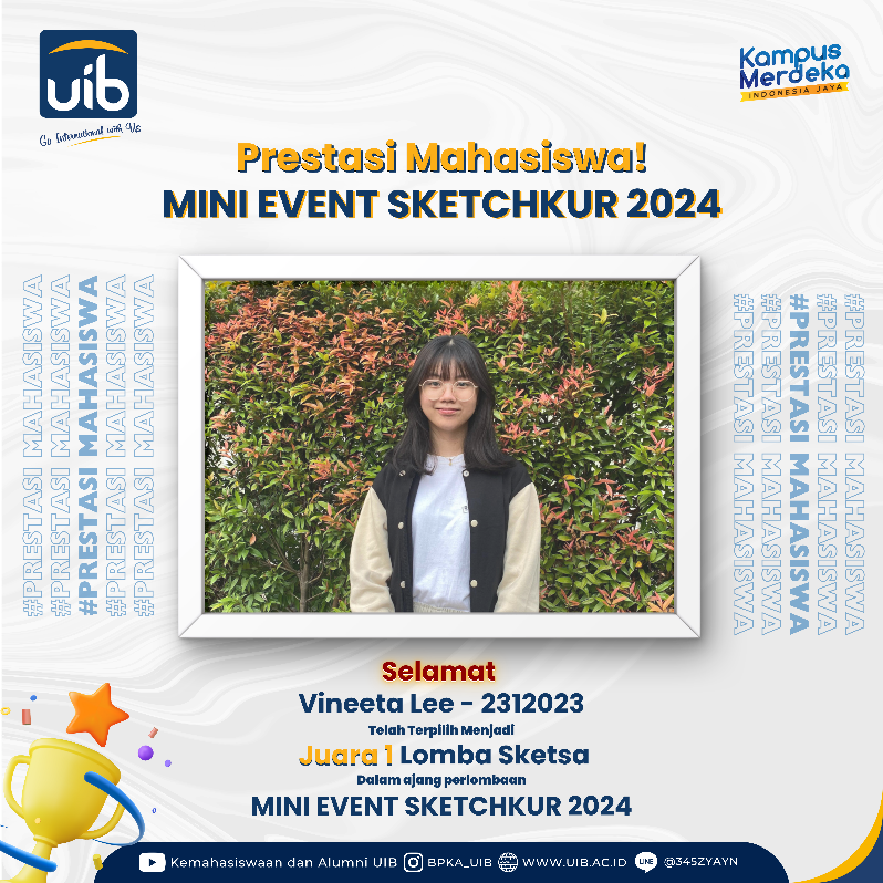 Mahasiswa UIB Raih Juara 1 di Kompetisi Sketsa SKETCHKUR 2024, Angkat Arsitektur Vernakular Rumah Betang