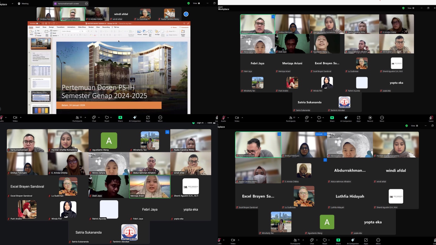 A screenshot of a video conference

Description automatically generated