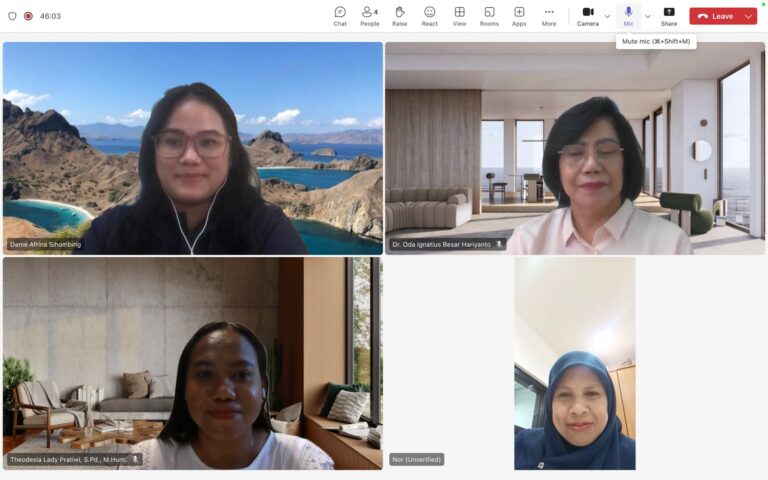 A group of women in a video chat Description automatically generated