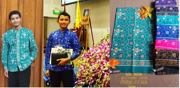 Berawal dari pengamatan Mikroskop waktu kuliah Biologi, Kini Menjadi Karya Motif Batik Bernilai Seni yang Mendunia 