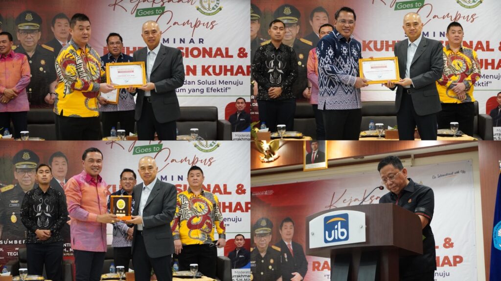 A collage of men holding a plaque Description automatically generated