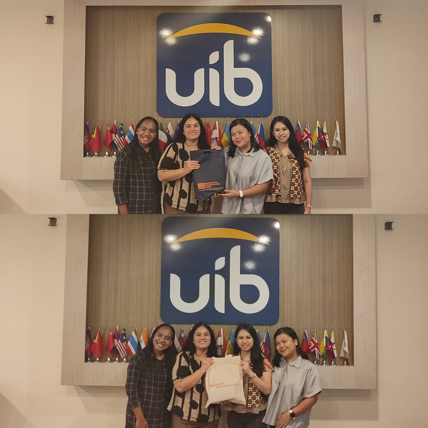 A group of women standing in front of a sign
AI-generated content may be incorrect.