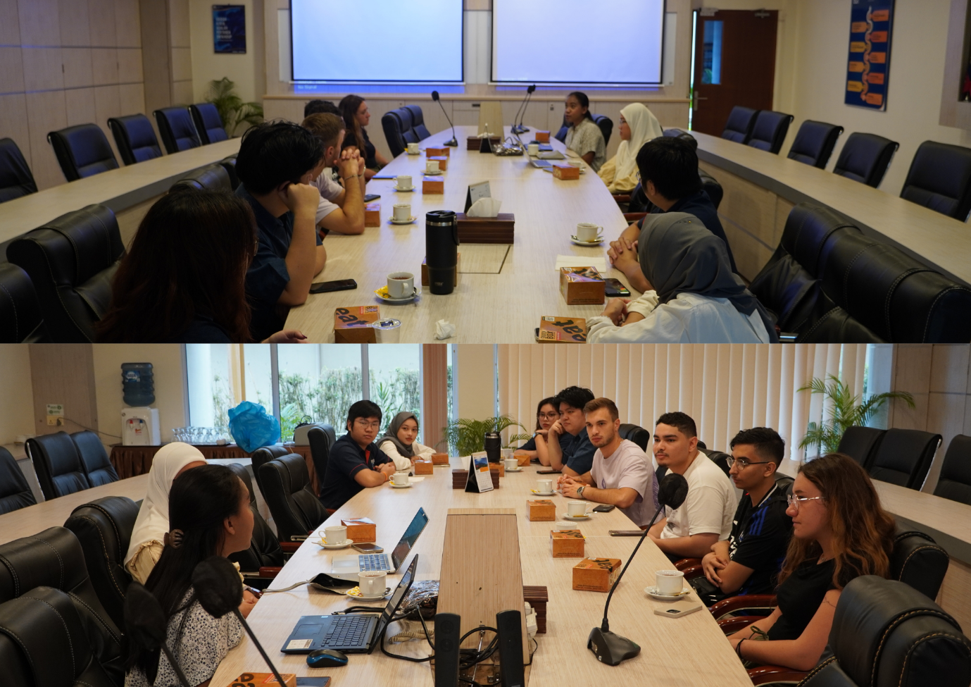 A group of people sitting at a table AI-generated content may be incorrect.