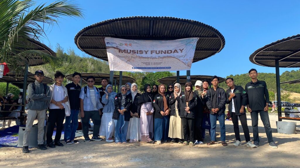 A group of people standing under a canopy AI-generated content may be incorrect.