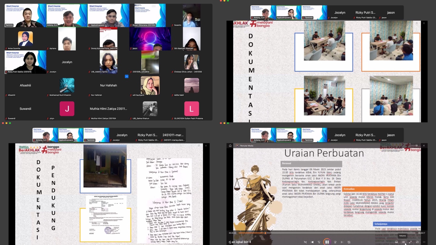 A screenshot of a video conference

Description automatically generated