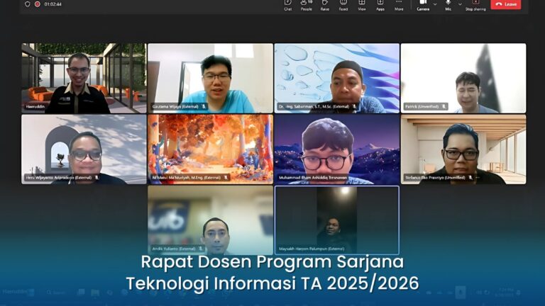 Meningkatkan Kualitas Akademik: Rapat Dosen dan Kaprodi Teknologi Informasi Bahas Sosialisasi FMTS, Jadwal Kuliah, Kurikulum Baru, dan Strategi Bimbingan Mahasiswa