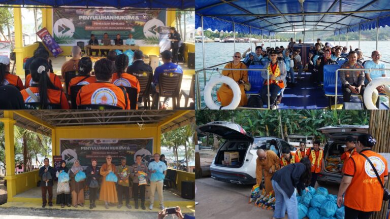 Magister Hukum UIB Sukses Gelar Penyuluhan Hukum dan Pembagian Sembako di Pulau Panjang Barat