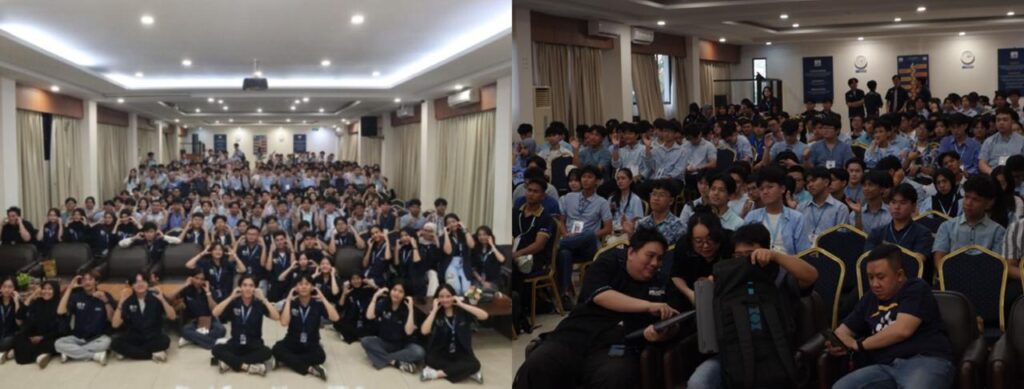 A group of people in a room AI-generated content may be incorrect.