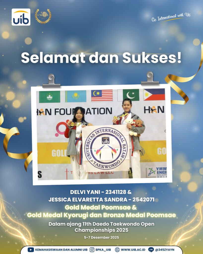 A person and person standing in front of a banner AI-generated content may be incorrect.