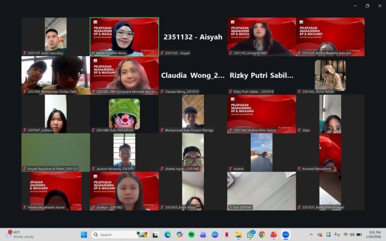 Prodi Ilmu Hukum UIB Melakukan Pelepasan Mahasiswa Magang & KP Semester Genap 2025/2026