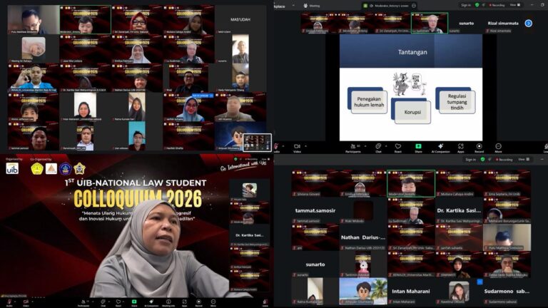 Fakultas Hukum UIB Tegaskan Kepemimpinan Akademik Kawasan melalui The 1st National Law Student Colloquium 2026