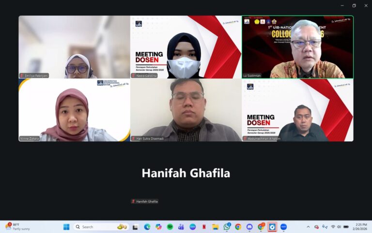 Fakultas Hukum UIB Perkuat Budaya Mutu Akademik melalui Evaluasi Sidang dan Koordinasi Strategis Seminar Mahasiswa