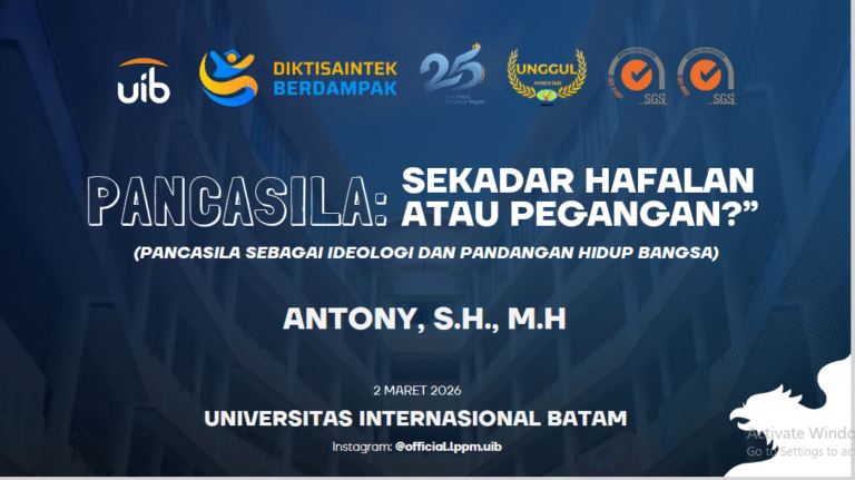 UIB Perkuat Internalisasi Nilai Pancasila melalui Webinar Series #4: Antara Hafalan dan Pengamalan