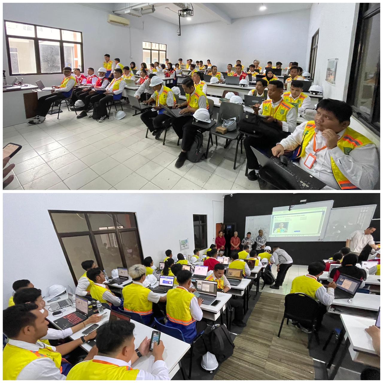 A group of people in a room Description automatically generated