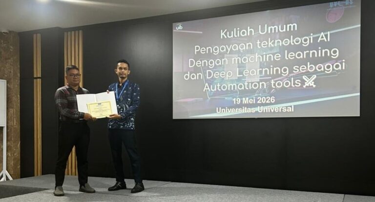 Prodi Teknologi Informasi UIB dan Universitas Universal Sukses Gelar Kuliah Umum Machine Learning dan Deep Learning