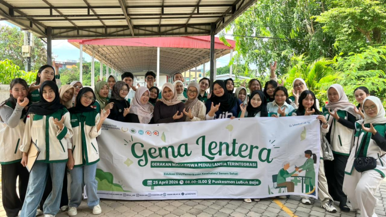 Gema Lentera: Kolaborasi Mahasiswa UIB dalam Edukasi dan Pemeriksaan Kesehatan Lansia di Puskesmas Lubuk Baja