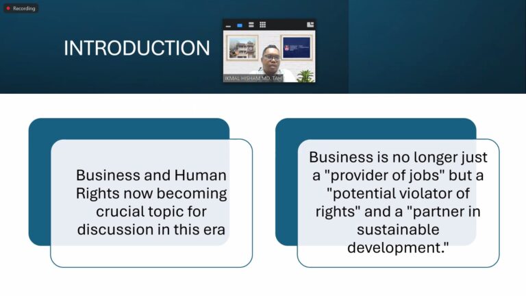 Collaborative Learning Between Universitas Internasional Batam and UiTM Malaysia Strengthens Global Perspectives on Law and Human Rights in Business