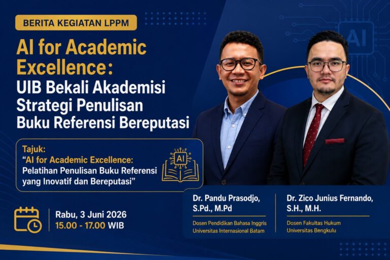 AI for Academic Excellence: UIB Bekali Akademisi Strategi Penulisan Buku Referensi Bereputasi