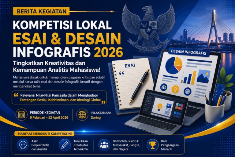 Kompetisi Lokal Esai dan Desain Infografis 2026 Tingkatkan Kreativitas, Inovasi, dan Kemampuan Analitis Mahasiswa