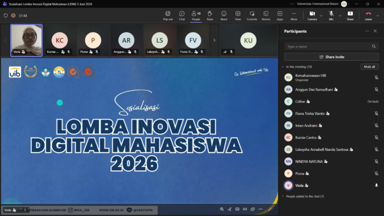 Sosialisasi Lomba Inovasi Digital Mahasiswa (LIDM) 2026 Dorong Mahasiswa UIB Kembangkan Inovasi Digital Pendidikan