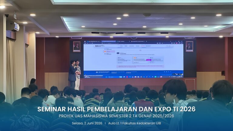 Seminar Hasil Pembelajaran dan EXPO Teknologi Informasi Universitas Internasional Batam: Inovasi Website Berbasis Data dan Pengalaman Pengguna Karya Mahasiswa Angkatan 2025