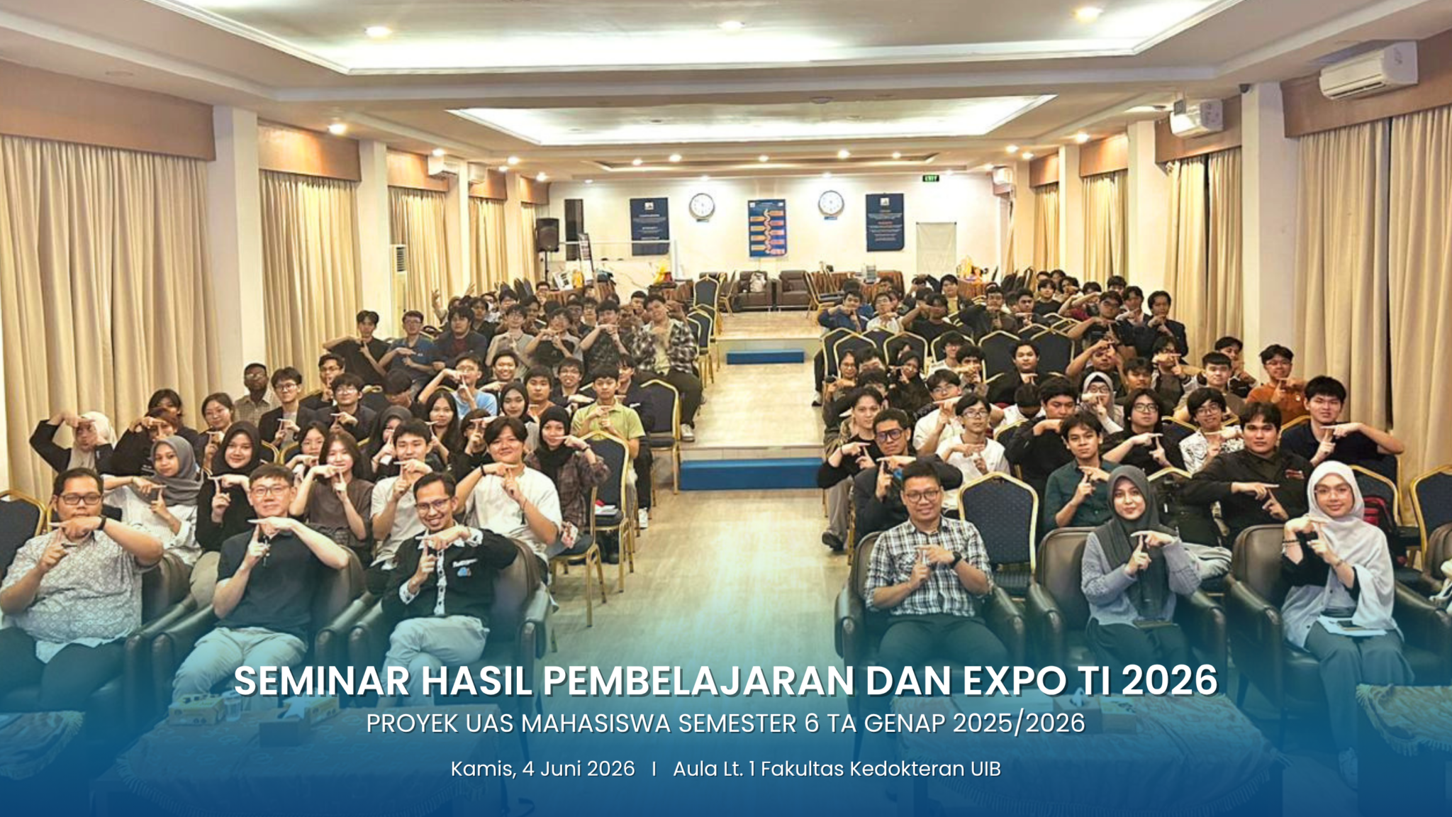 Seminar Hasil Pembelajaran dan EXPO Teknologi Informasi Universitas Internasional Batam: Inovasi Cloud Development dalam Membangun Aplikasi Modern dan Skalabel Karya Mahasiswa Angkatan 2023