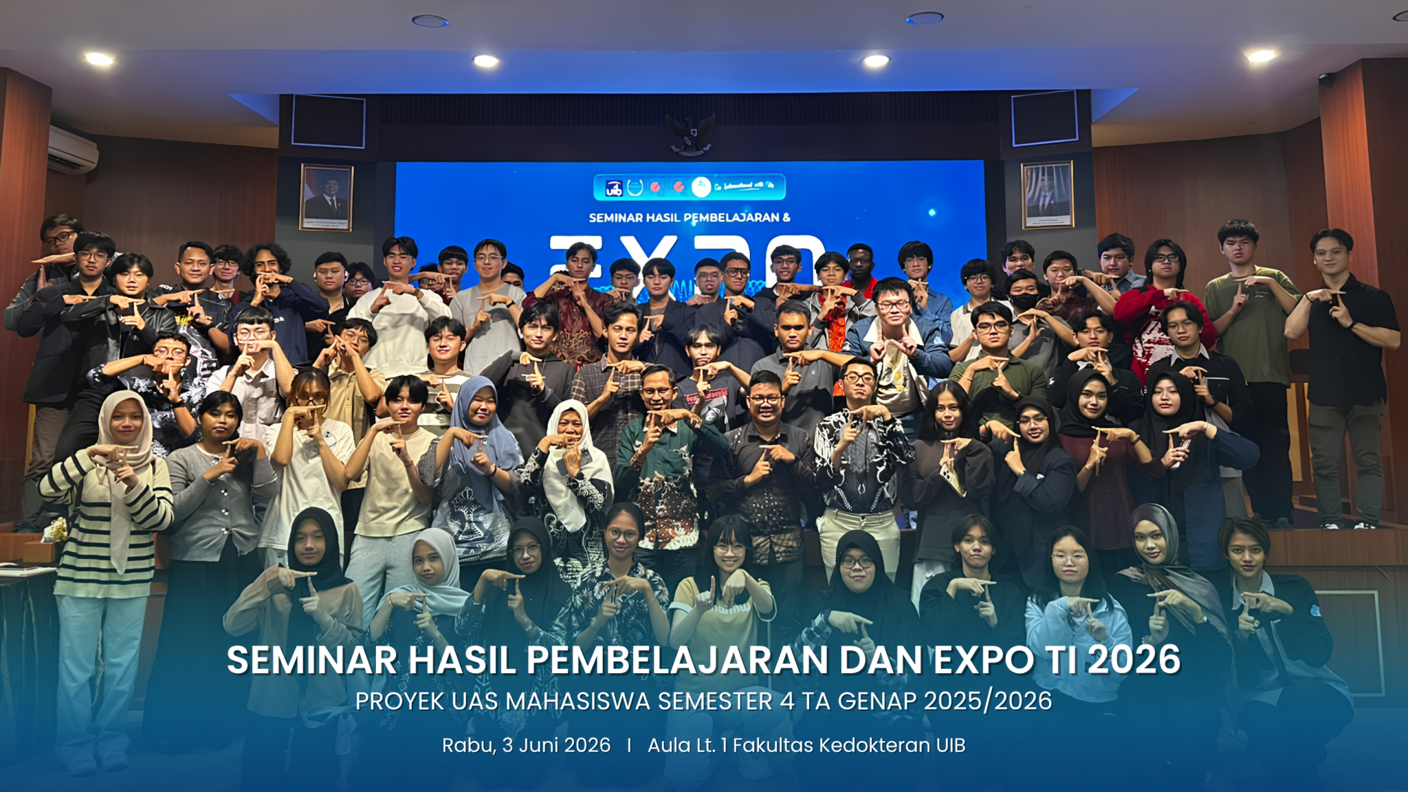 Seminar Hasil Pembelajaran dan EXPO Teknologi Informasi Universitas Internasional Batam: Implementasi Artificial Intelligence dan Machine Learning dalam Menjawab Tantangan Era Digital Karya Mahasiswa Angkatan 2024