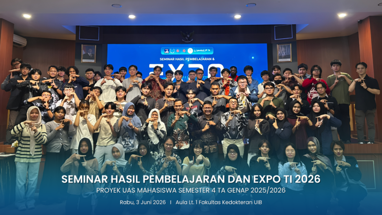 Seminar Hasil Pembelajaran dan EXPO Teknologi Informasi Universitas Internasional Batam: Implementasi Artificial Intelligence dan Machine Learning dalam Menjawab Tantangan Era Digital Karya Mahasiswa Angkatan 2024