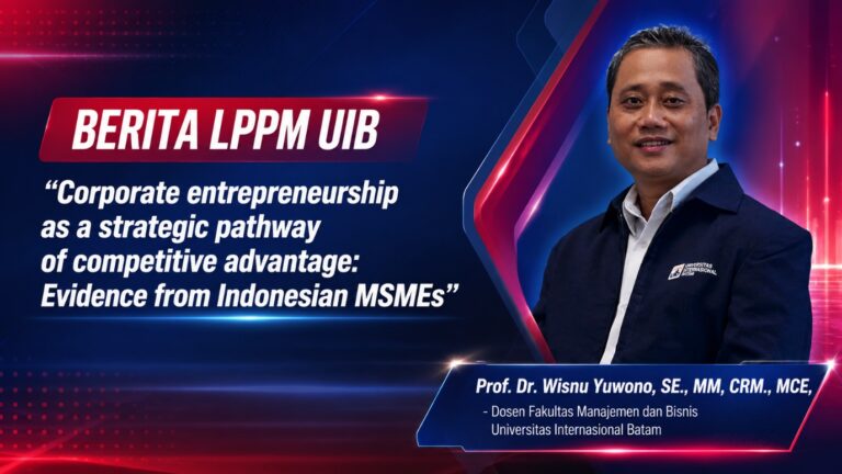 Prof. Dr. Wisnu Yuwono, S.E., M.M., CRM., MCE Berkolaborasi dengan Universitas Muhammadiyah Surabaya Terbitkan Penelitian di Journal of the International Council for Small Business pada Jurnal Internasional Scopus Q2