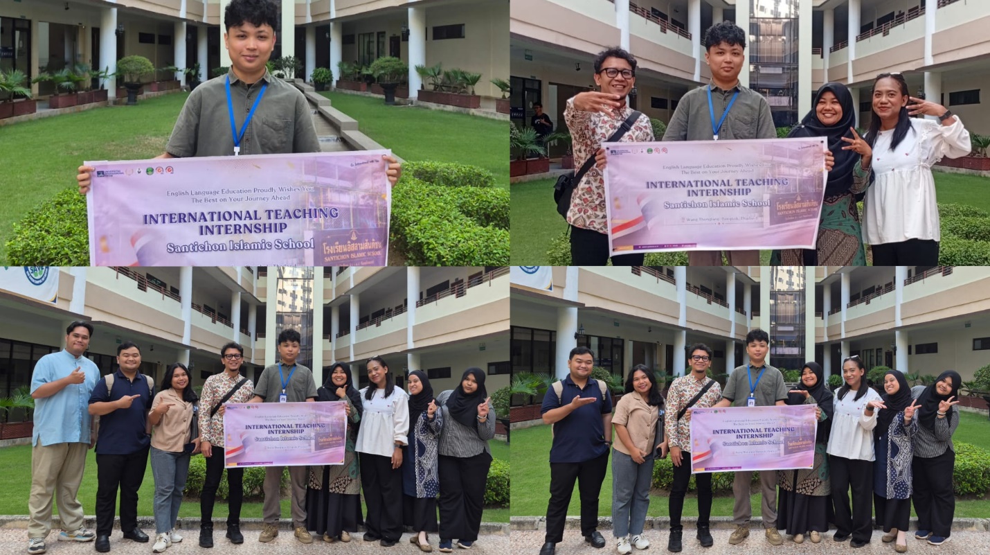 Foto bersama pimpinan Fakultas Ilmu Pendidikan UIB dan mahasiswa PBI UIB yang akan menjalani program International Teaching Internship di Thailand.