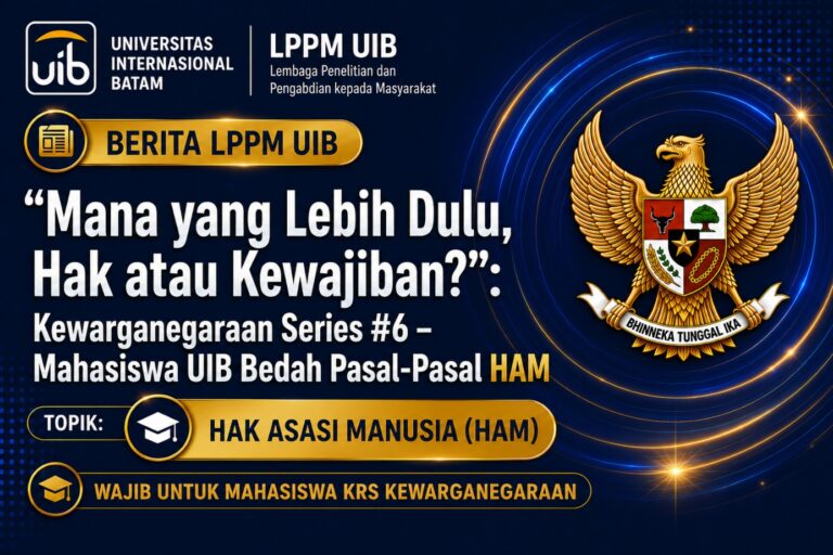 Mahasiswa UIB Bedah Pasal-Pasal HAM dalam Webinar Kewarganegaraan Series #6