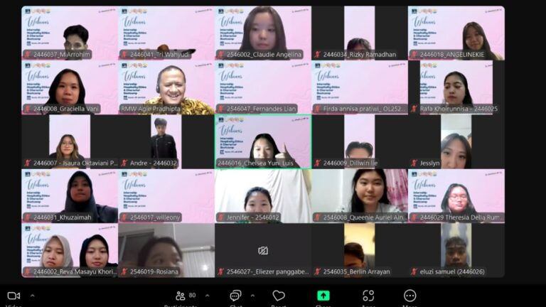 Mahasiswa Pariwisata UIB Ikuti Internship Hospitality Ethics & Character Bootcamp untuk Persiapan Karier di Industri Hospitality