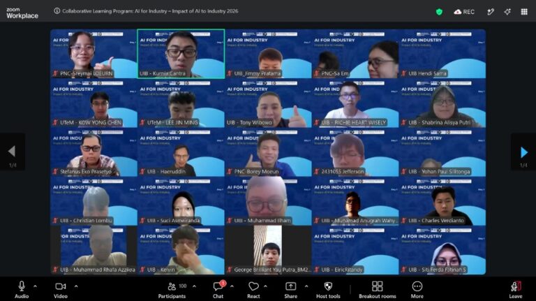 Program Collaborative Learning Program: AI For Industry Perkuat Kerja Sama Internasional Fakultas Ilmu Komputer