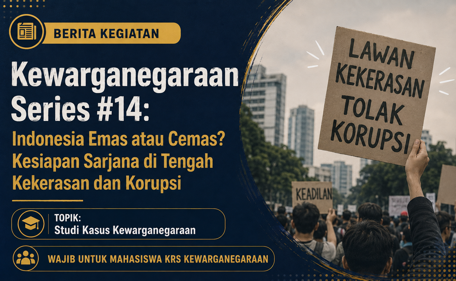 Mahasiswa UIB Refleksikan Indonesia Emas 2045 melalui Kewarganegaraan