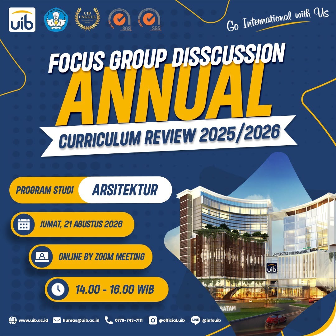 Prodi Arsitektur UIB Gelar Annual Curriculum Review 2025/2026