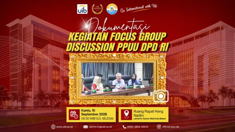 Dosen Fakultas Hukum UIB Berpartisipasi dalam FGD PPUU DPD RI