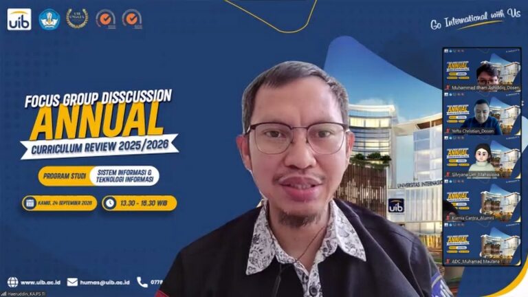 FGD Kurikulum Teknologi Informasi UIB Selaraskan Pembelajaran Dengan Industri