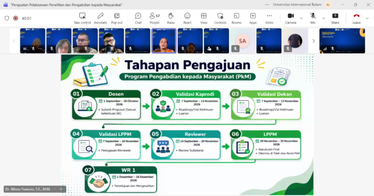 Perkuat Pelaksanaan Penelitian dan PkM, UIB Sosialisasikan Dukungan Pendanaan Internal