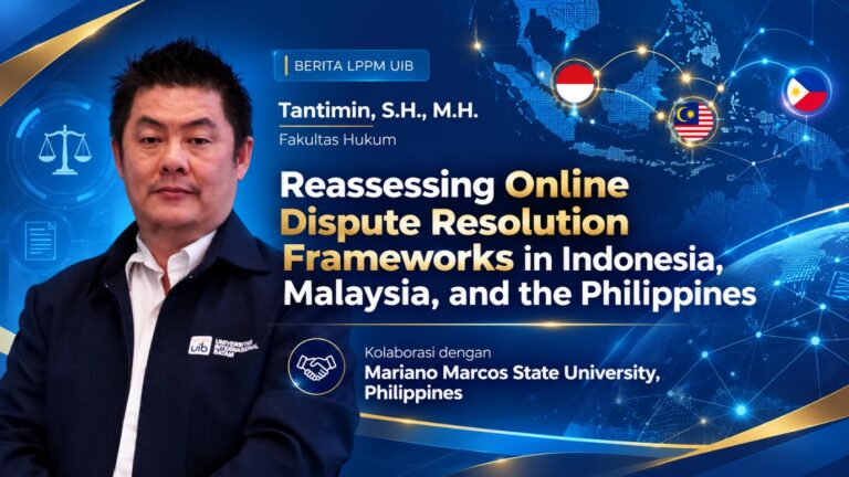 Dosen Hukum UIB dan Mariano Marcos State University Kolaborasi dalam Riset Hukum Penyelesaian Sengketa Digital